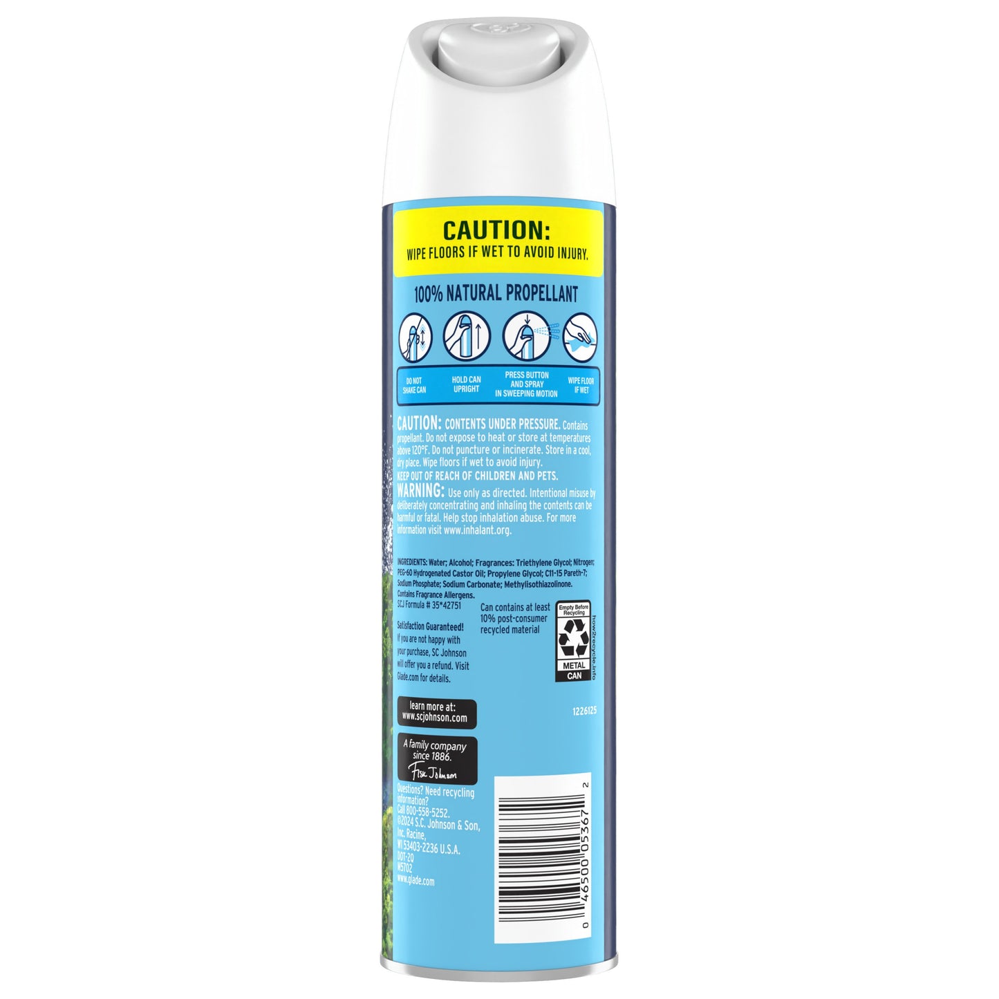 Glade Aerosol Air Freshener Spray- Sea Mist & Cypress