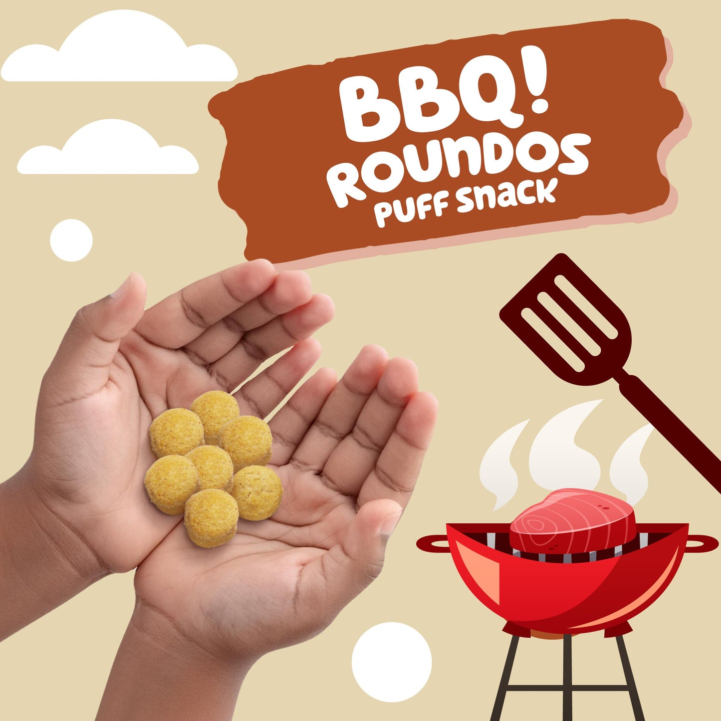 Get'ems! Roundos Puff Snack - BBQ
