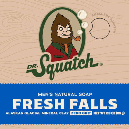 Dr. Squatch Travel Size Men's Natural Bar Soap - Fresh Falls