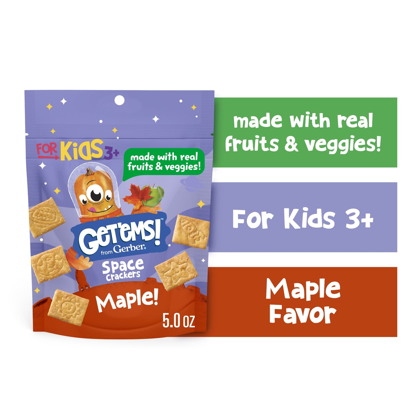 Get'ems! Space Crackers - Maple