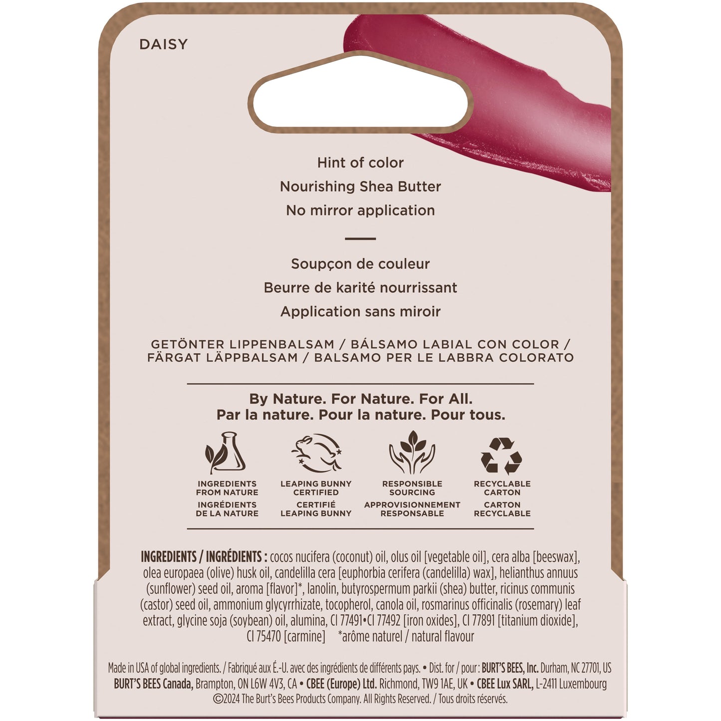 Burt's Bees Tinted Lip Balm - Daisy
