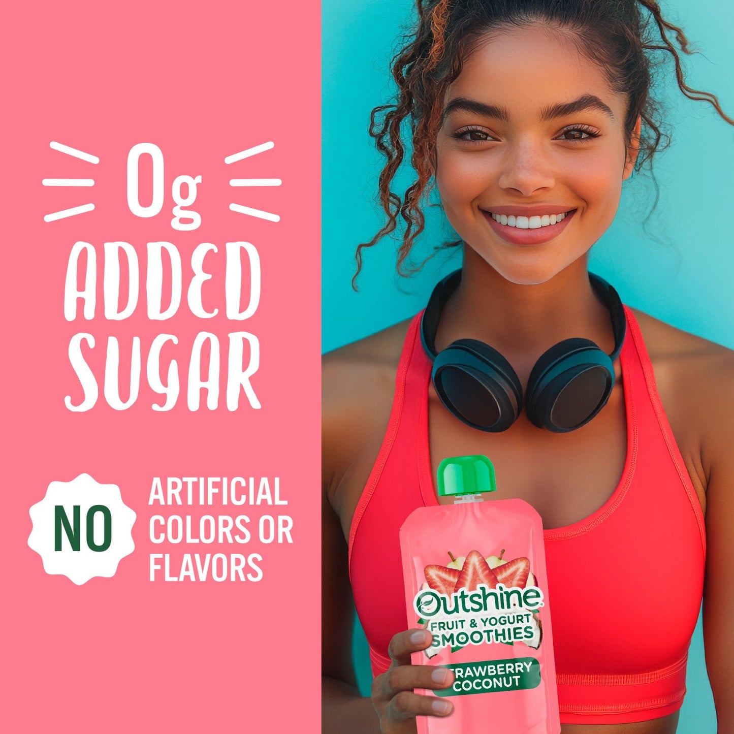 Outshine Fruit & Yogurt Smoothies - Strawberry Coconut, 3.5 oz Pouches