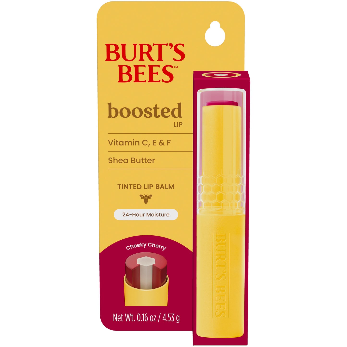 Burt's Bees Tinted Boosted Lip Balm - Cheeky Cherry