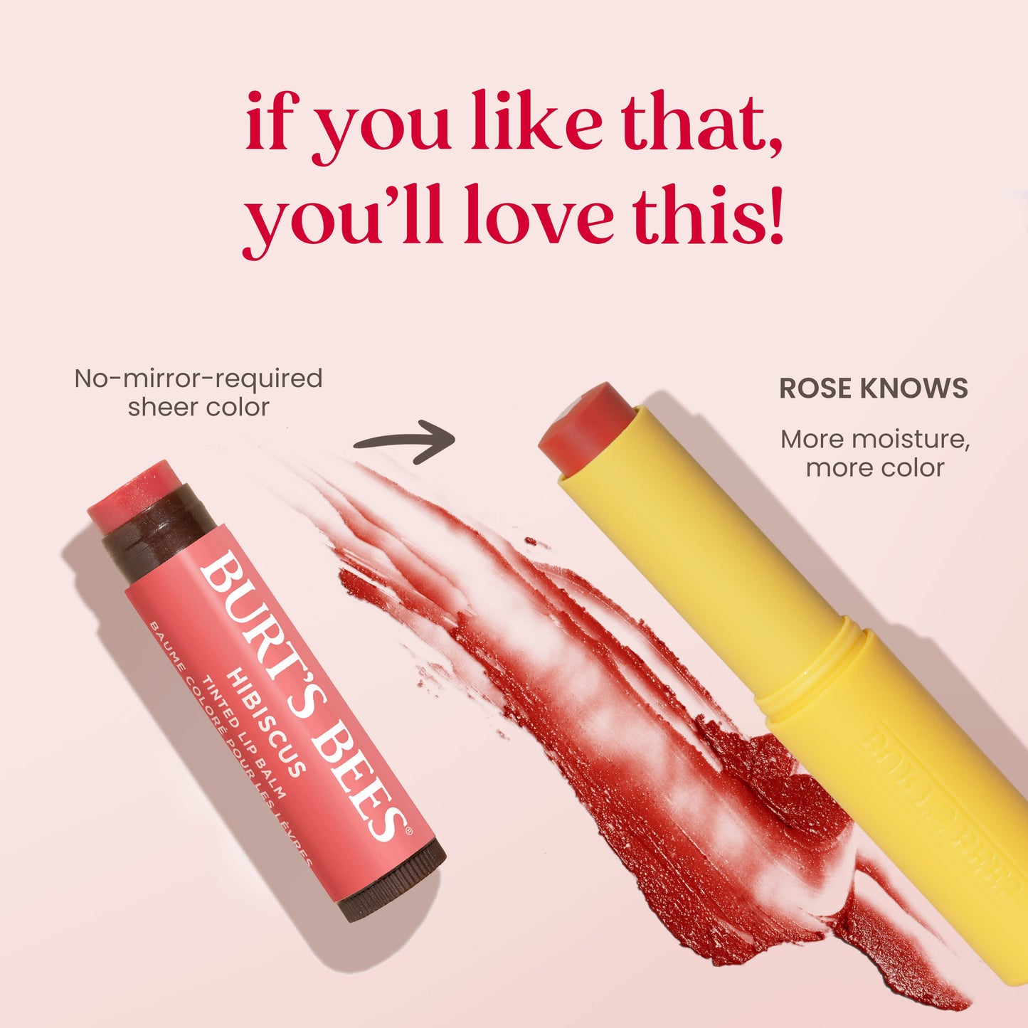 Burt's Bees Tinted Boosted Lip Balm - Rose Knows