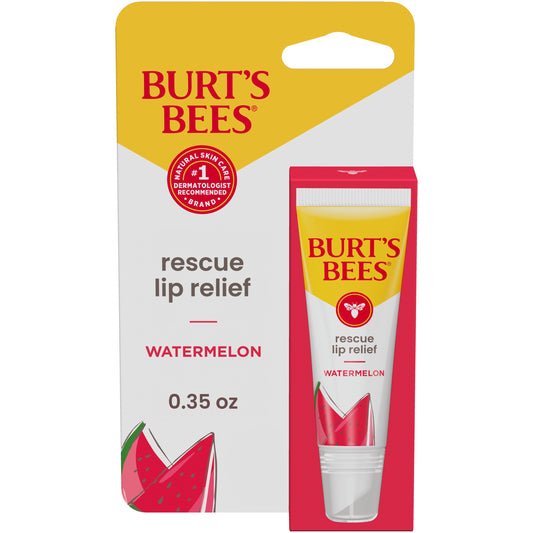 Burt's Bees Rescue Lip Relief Lip Balm - Watermelon