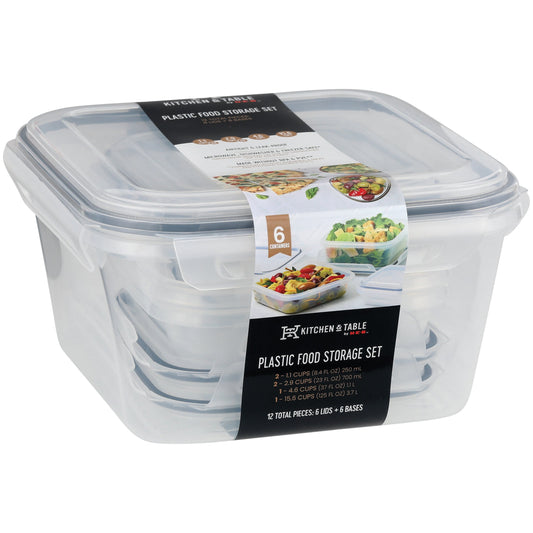 Kitchen & Table by H-E-B Plastic Food Storage Set