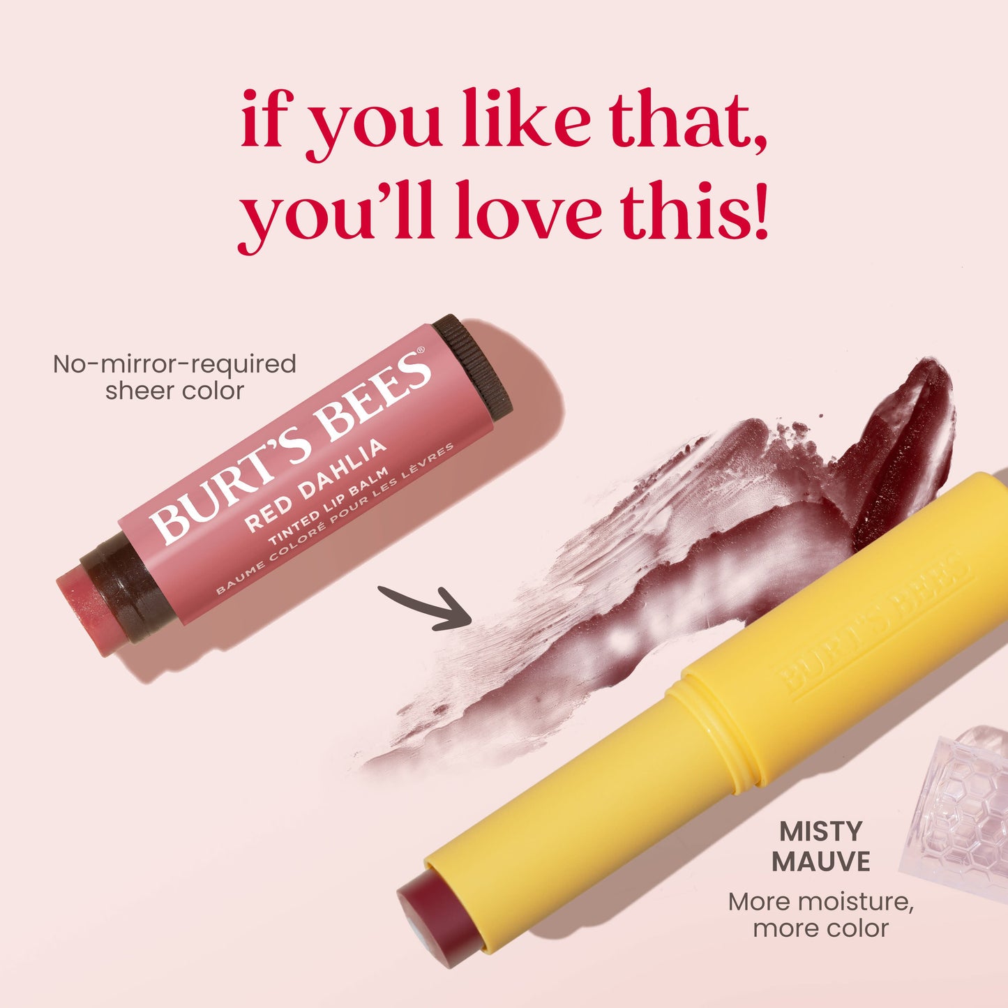 Burt's Bees Tinted Boosted Lip Balm - Misty Mauve