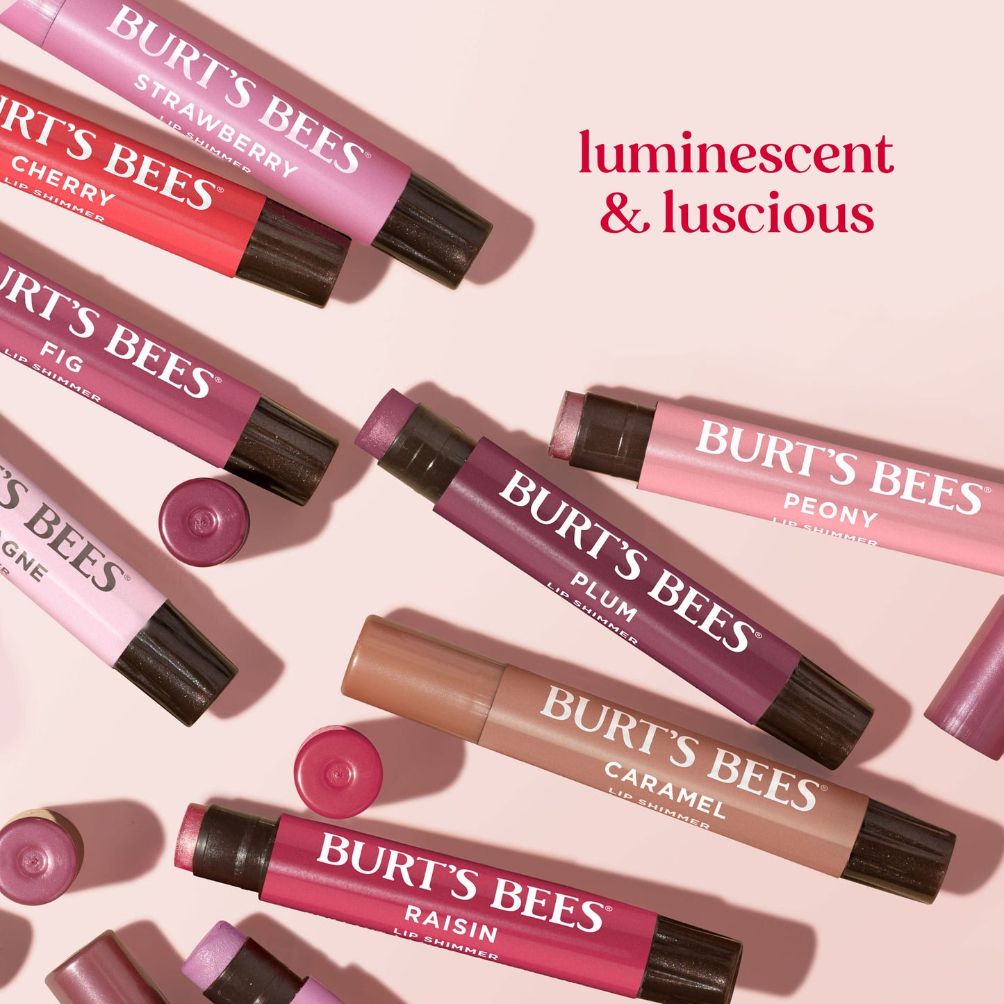 Burt's Bees Lip Shimmer - Peony