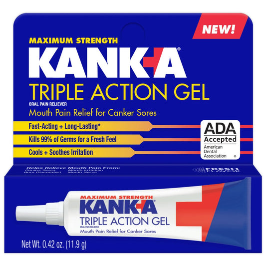 Kanka Triple Action Canker Sores & Oral Pain Relief Gel