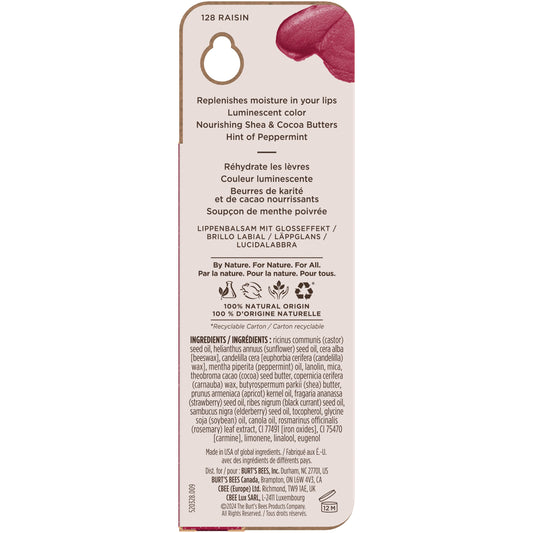 Burt's Bees Lip Shimmer - Raisin
