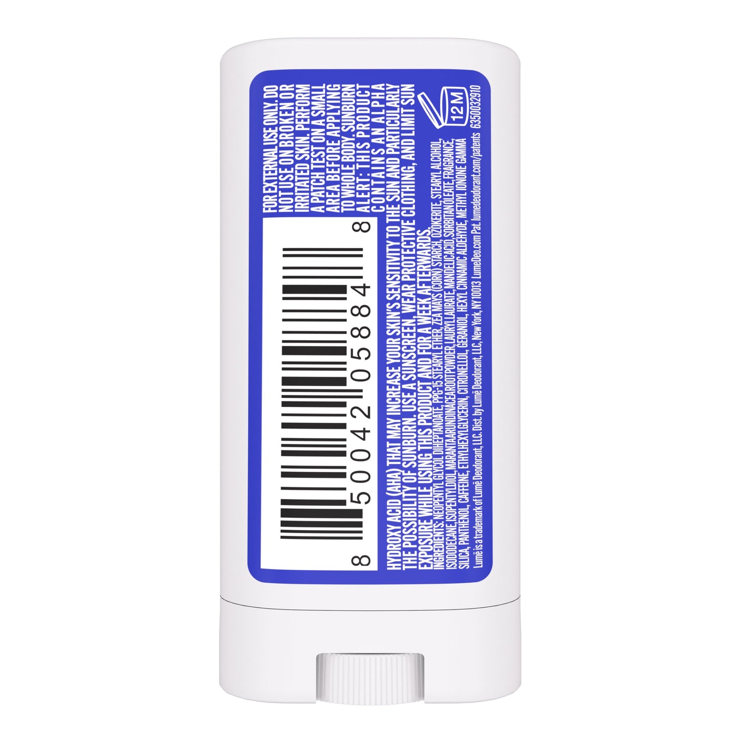 Lume Travel Size Whole Body Aluminum Free Women's Deodorant Solid - Soft Powder