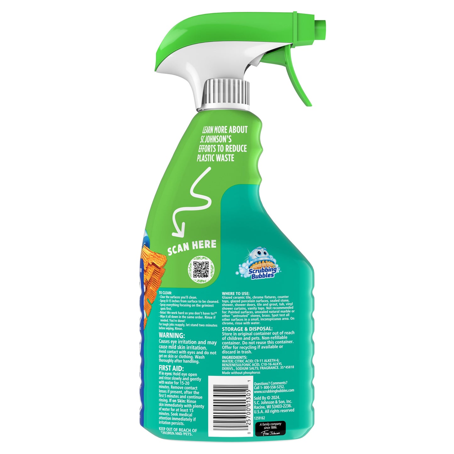 Scrubbing Bubbles Easy Clean Multi-Purpose Foam Bathroom Cleaner Spray