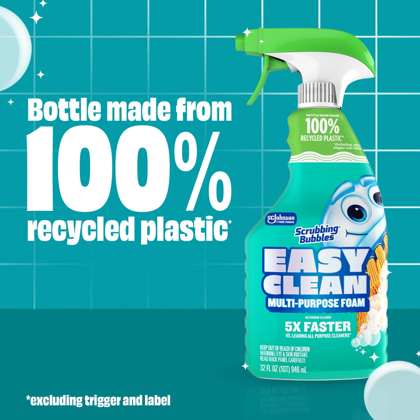 Scrubbing Bubbles Easy Clean Multi-Purpose Foam Bathroom Cleaner Spray