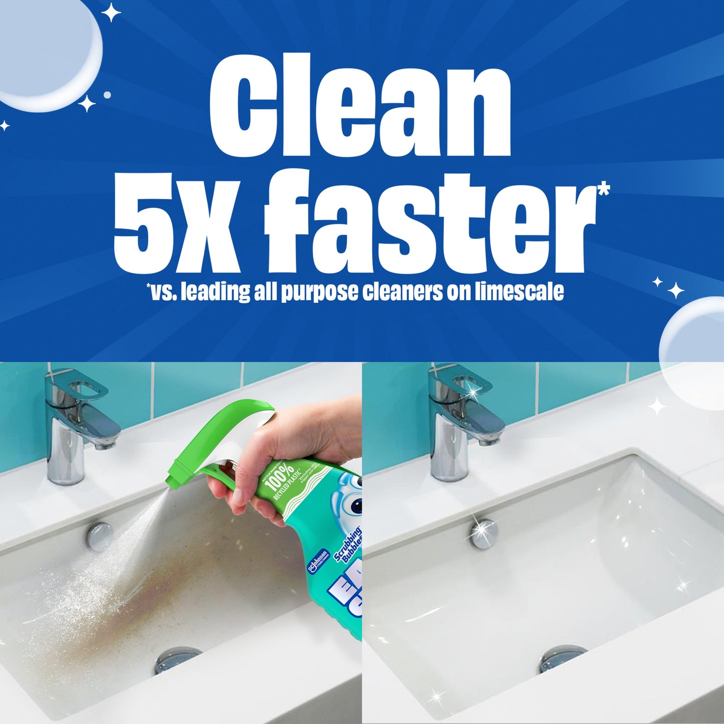 Scrubbing Bubbles Easy Clean Multi-Purpose Foam Bathroom Cleaner Spray