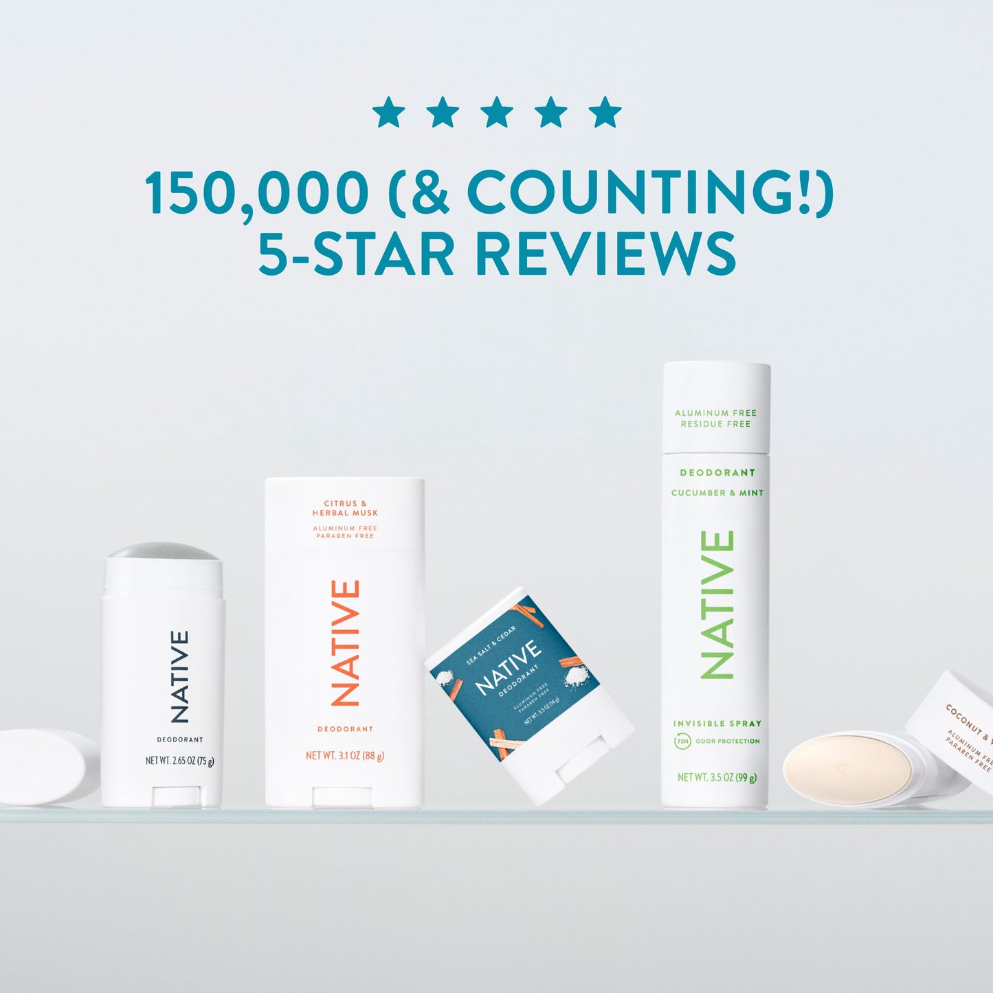 Native Aluminum Free Deodorant - Ocean & Timber