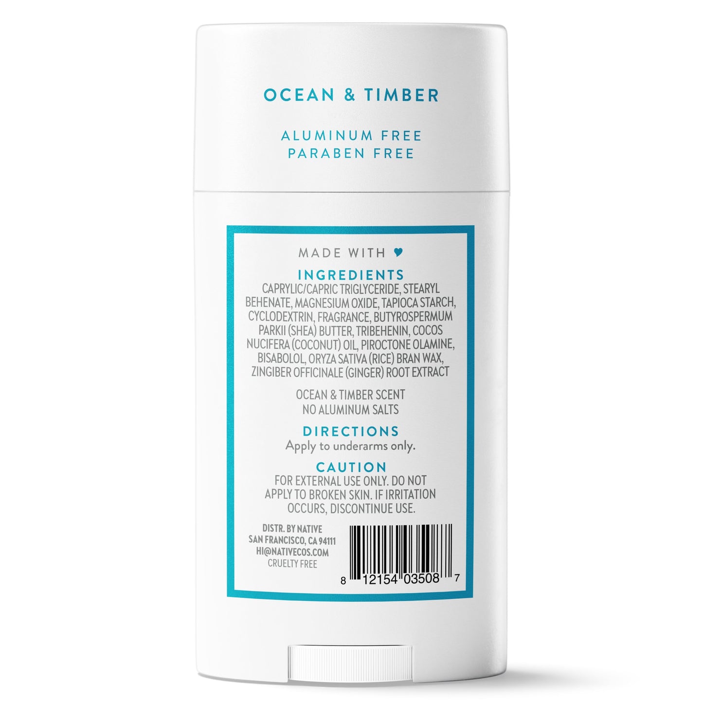 Native Aluminum Free Deodorant - Ocean & Timber