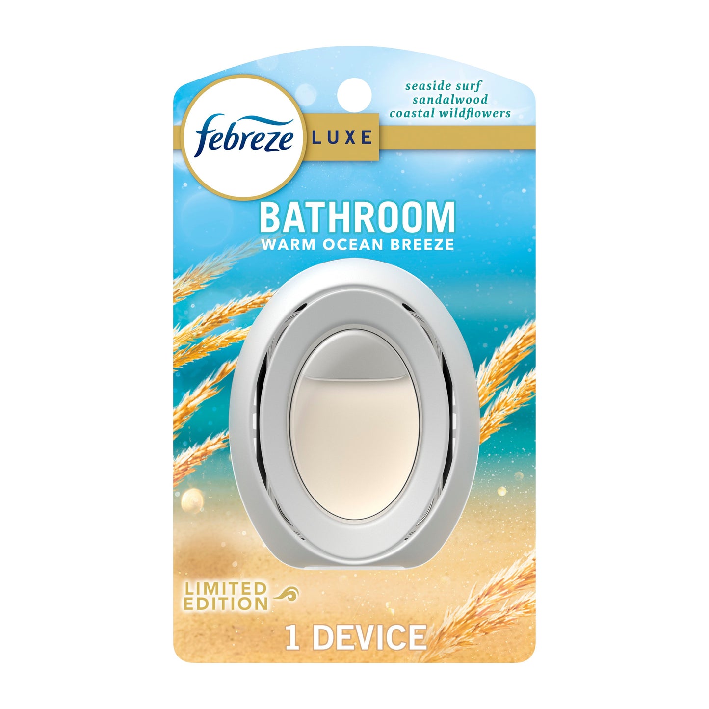 Febreze Bathroom Air Freshener Odor-Fighting - Warm Ocean Breeze Scent