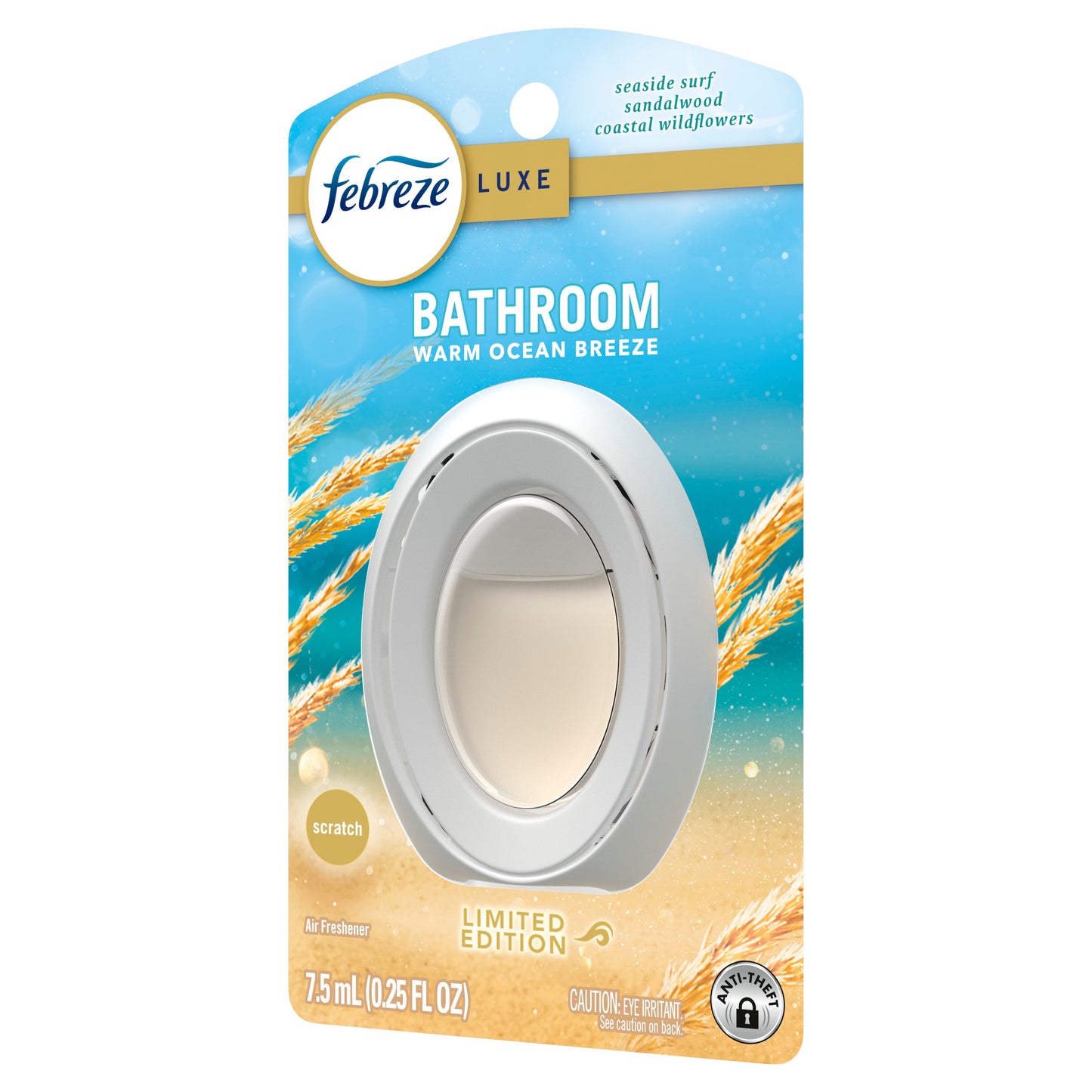 Febreze Bathroom Air Freshener Odor-Fighting - Warm Ocean Breeze Scent