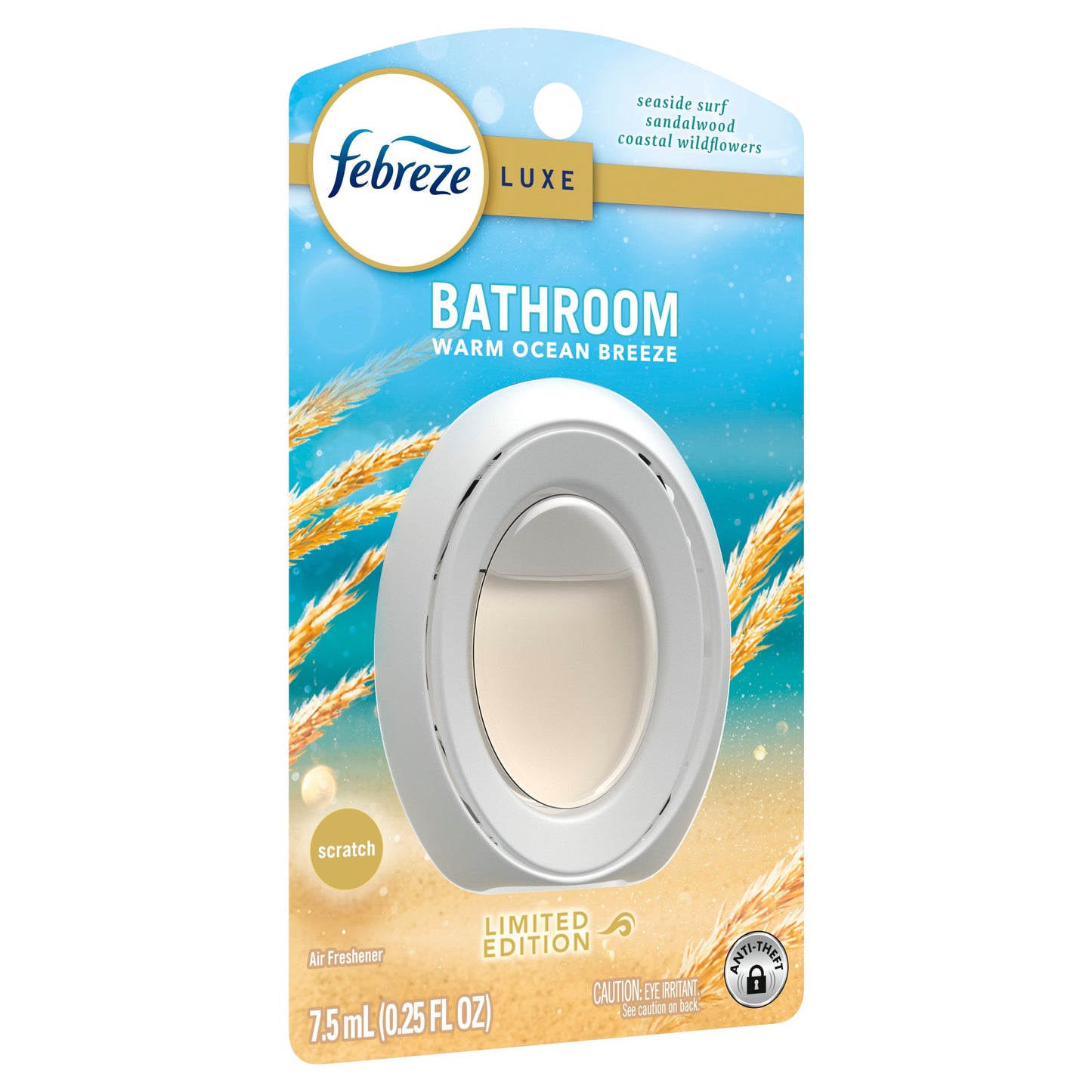 Febreze Bathroom Air Freshener Odor-Fighting - Warm Ocean Breeze Scent