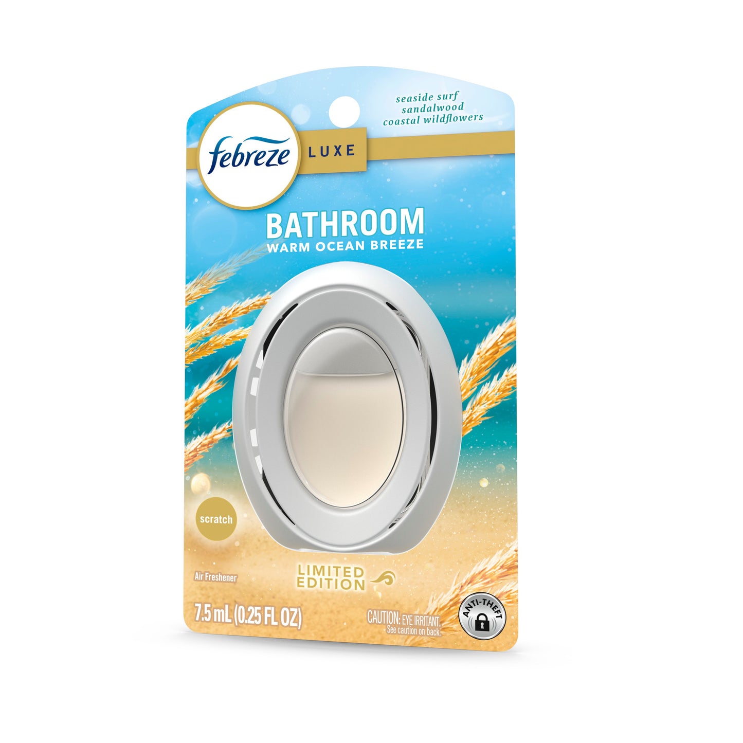 Febreze Bathroom Air Freshener Odor-Fighting - Warm Ocean Breeze Scent