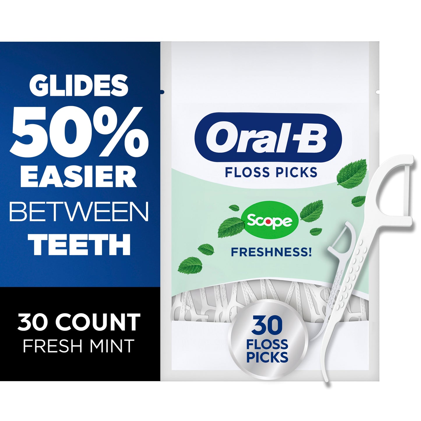 Oral-B Travel Size Pack Floss Picks - Scope Fresh Mint