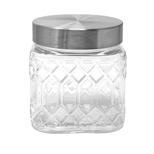 Blue Harbor Paragon Square Glass Storage Jar
