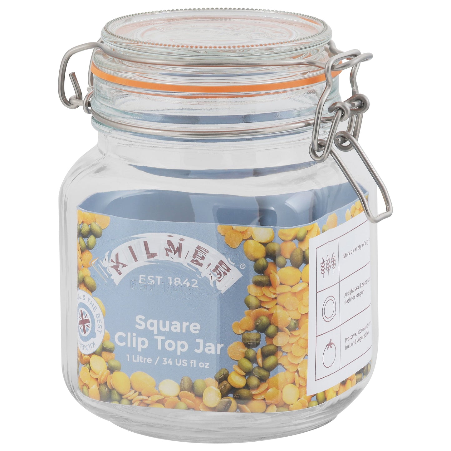 Kilner Square Clip Top Storage Jar