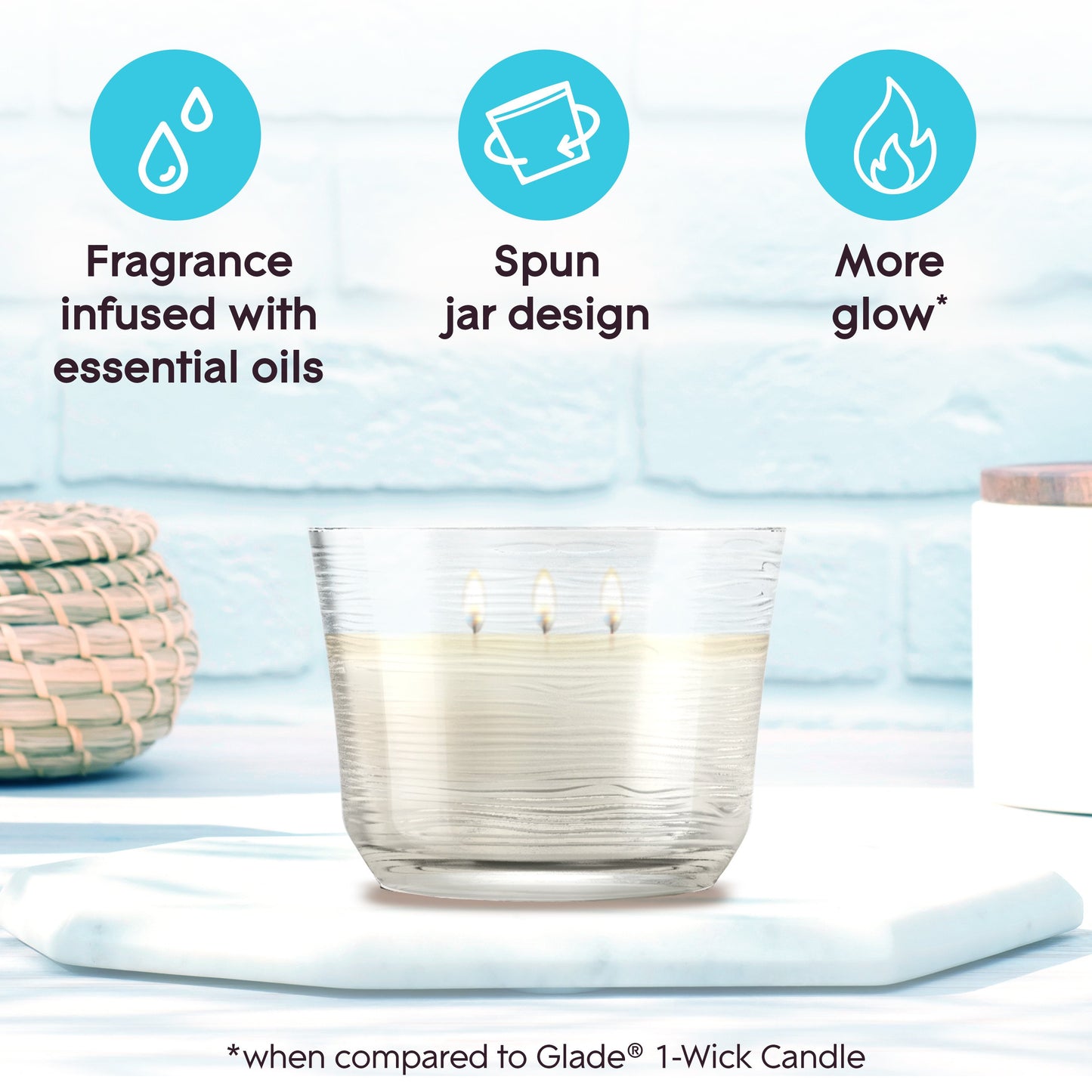 Glade Candle - Dewdrop Petals