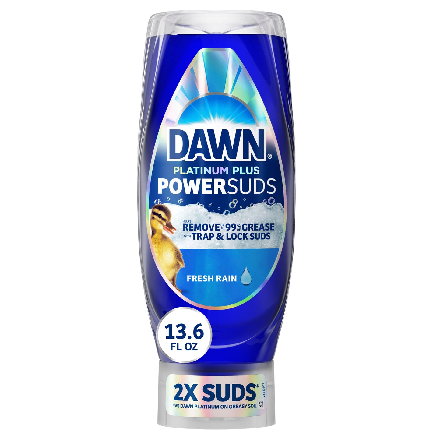 Dawn Platinum Plus PowerSuds Liquid Dish Soap - Fresh Rain Scent