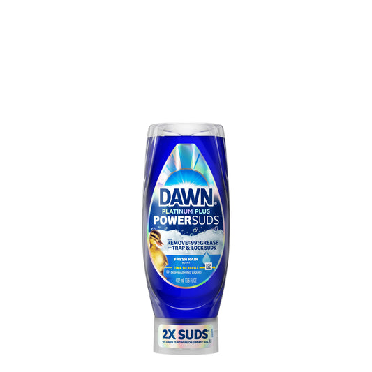 Dawn Platinum Plus PowerSuds Liquid Dish Soap - Fresh Rain Scent
