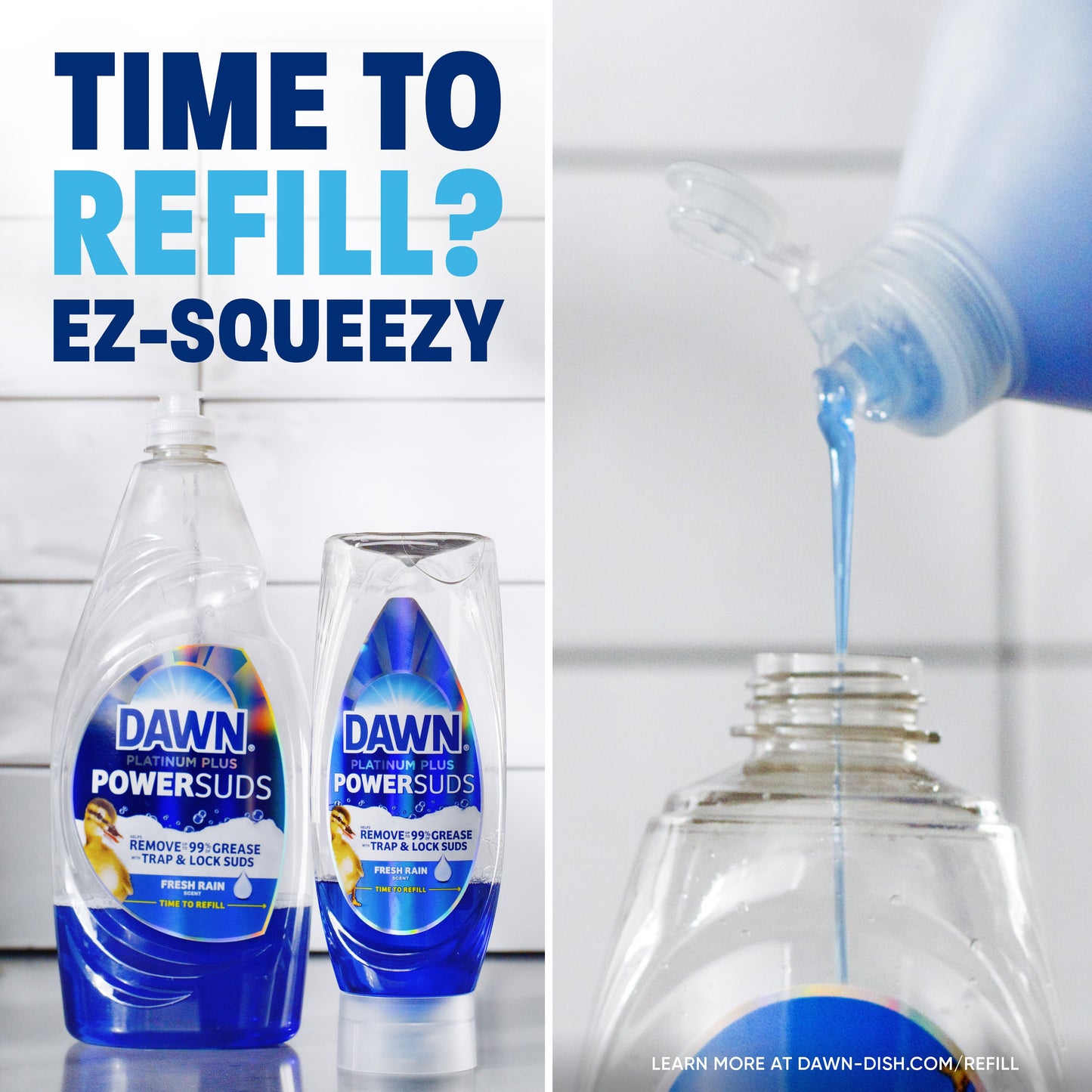 Dawn Platinum Plus Power Suds - Fresh Rain