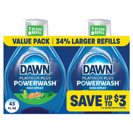 Dawn Powerwash Platinum Plus Refills - Original, 43 oz