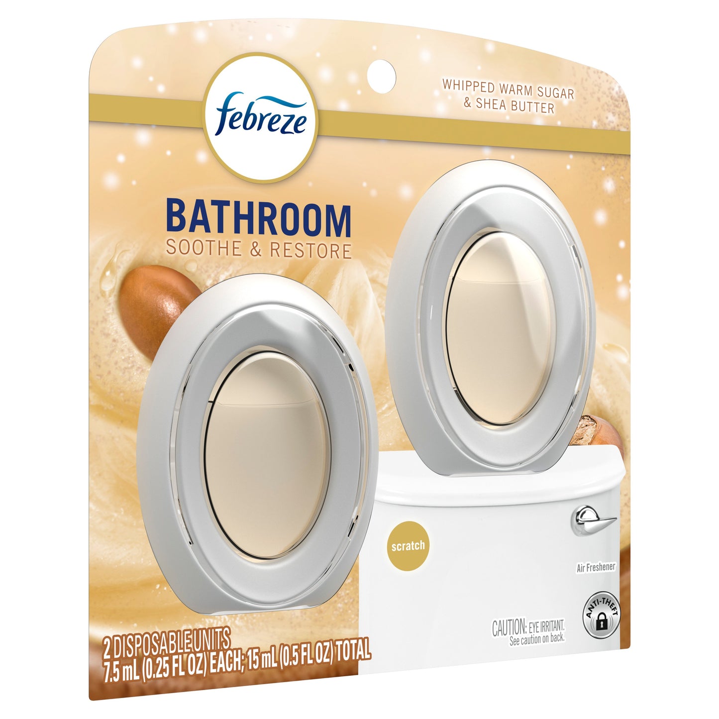 Febreze Bathroom Air Freshener - Warm Sugar & Shea Butter Soothe & Restore