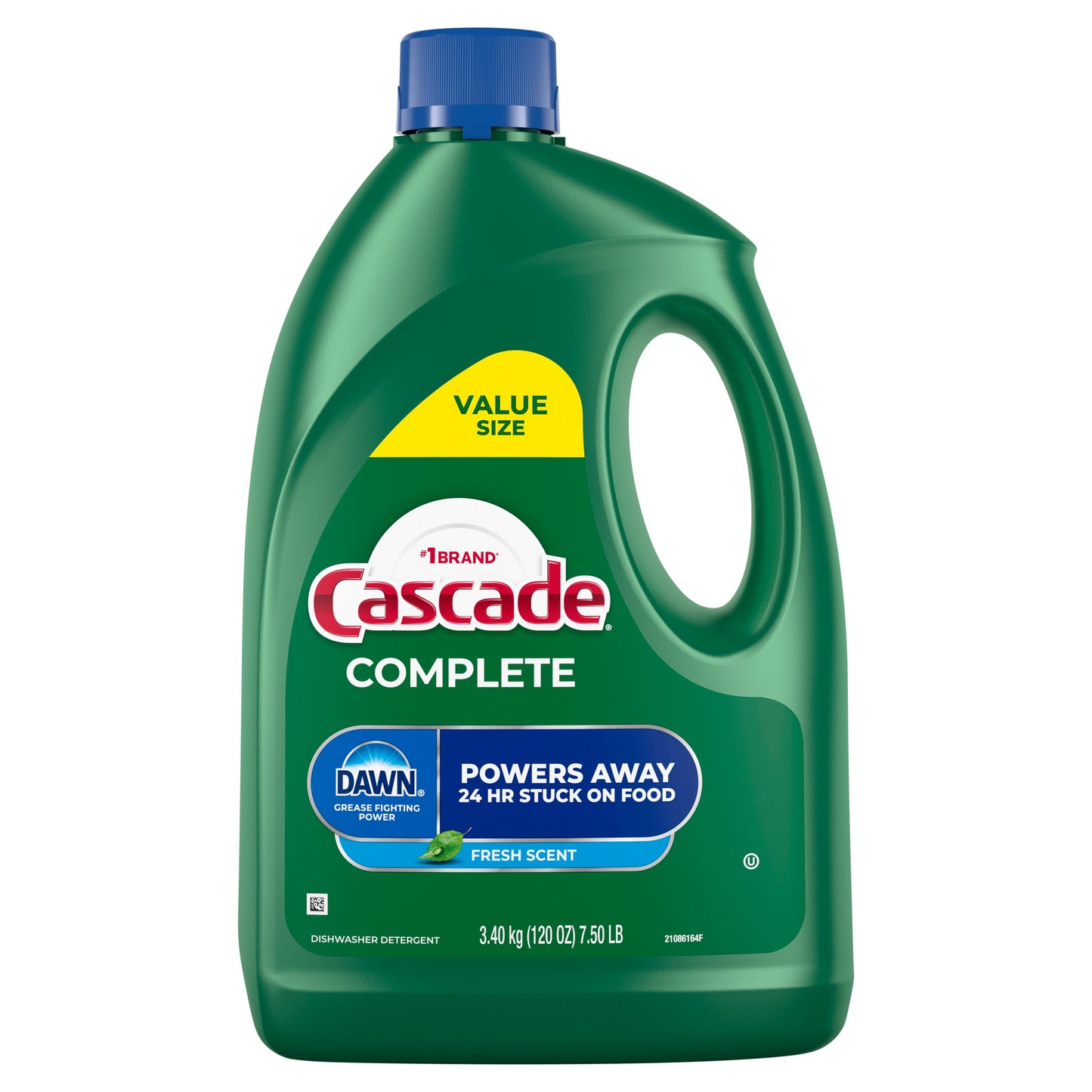 Cascade Complete Dishwasher Detergent Liquid Gel, Fresh Scent
