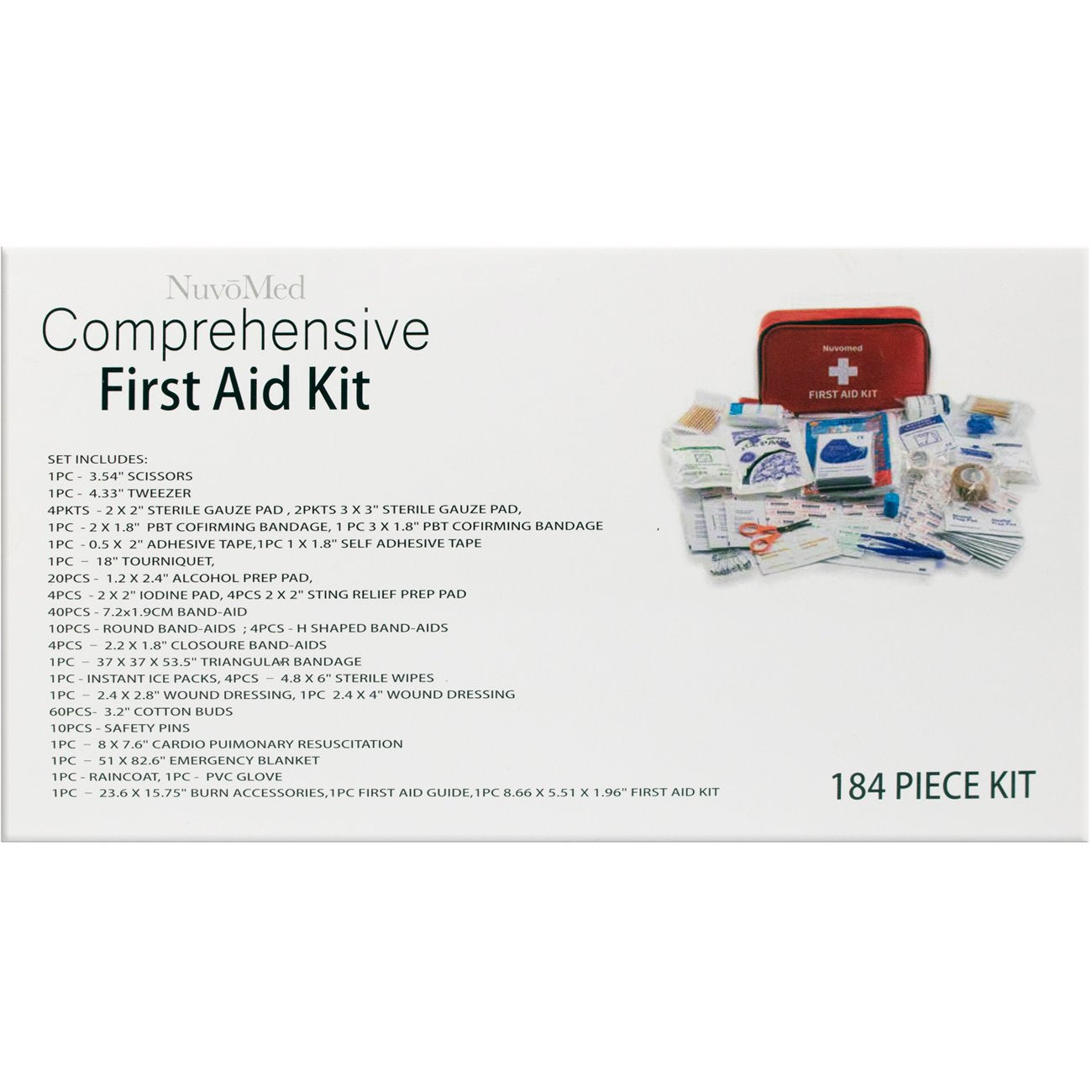 NuvoMed Comprehensive First Aid Kit