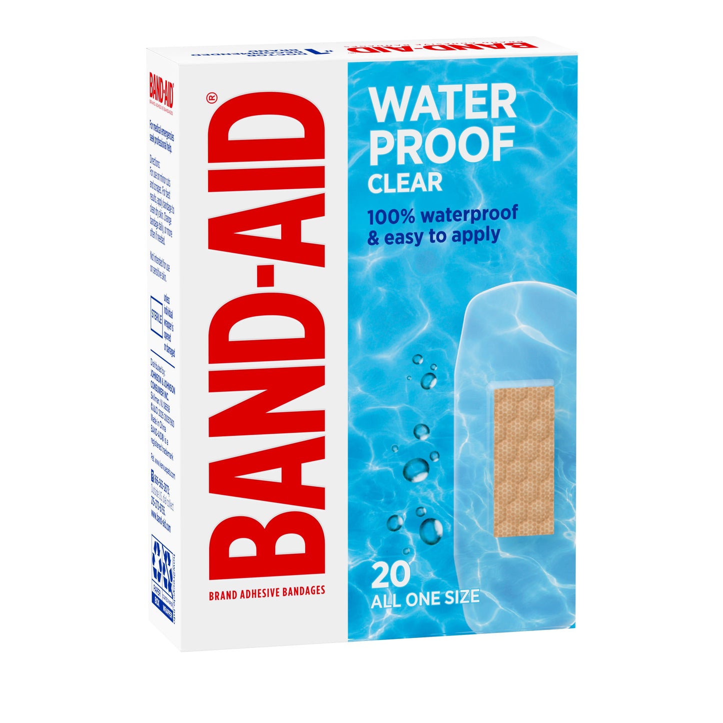Band-Aid Waterproof Clear Bandages - Regular