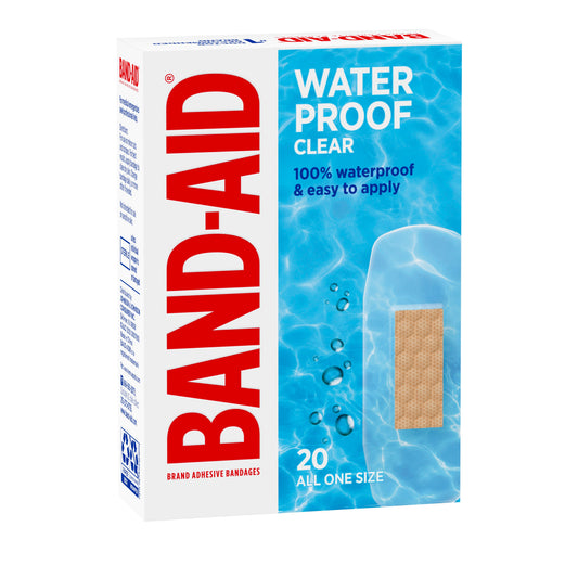 Band-Aid Waterproof Clear Bandages - Regular