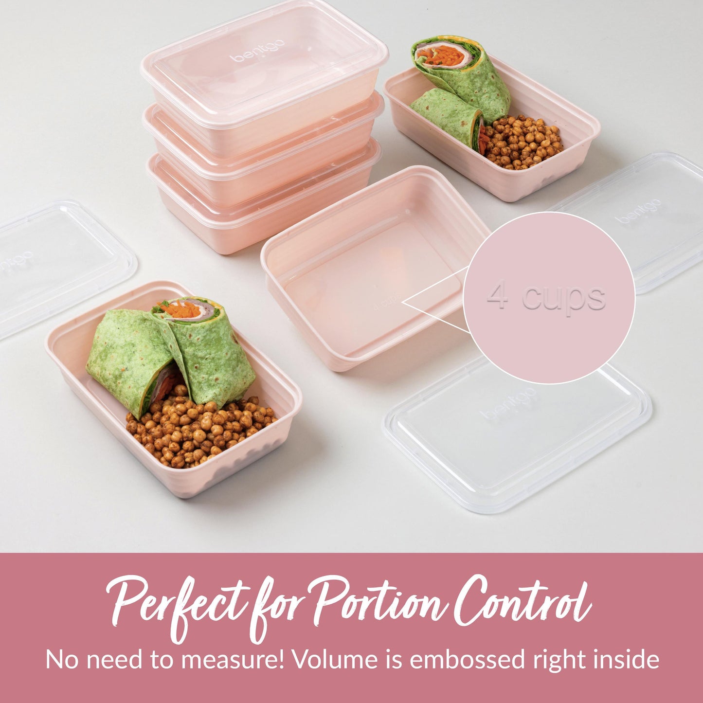 Bentgo Prep 1 Compartment Container - Blush Pink