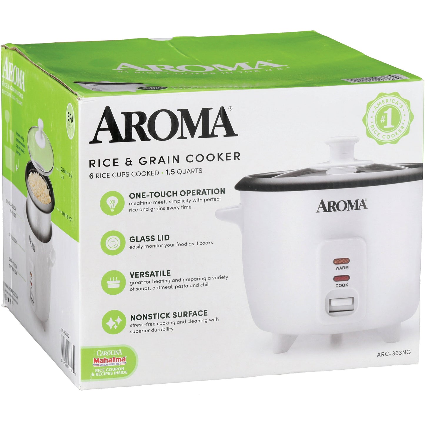 AROMA Rice Cooker - White