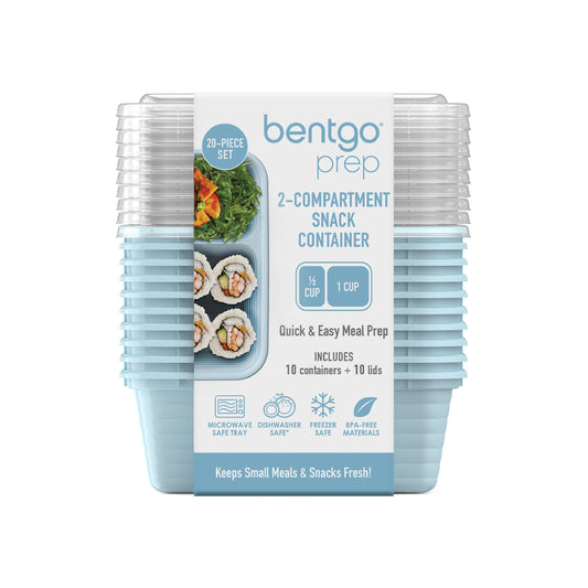 Bentgo Prep 2 Compartment Snack Container - Sky