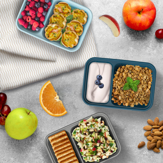 Bentgo Prep 2 Compartment Snack Container - Sky