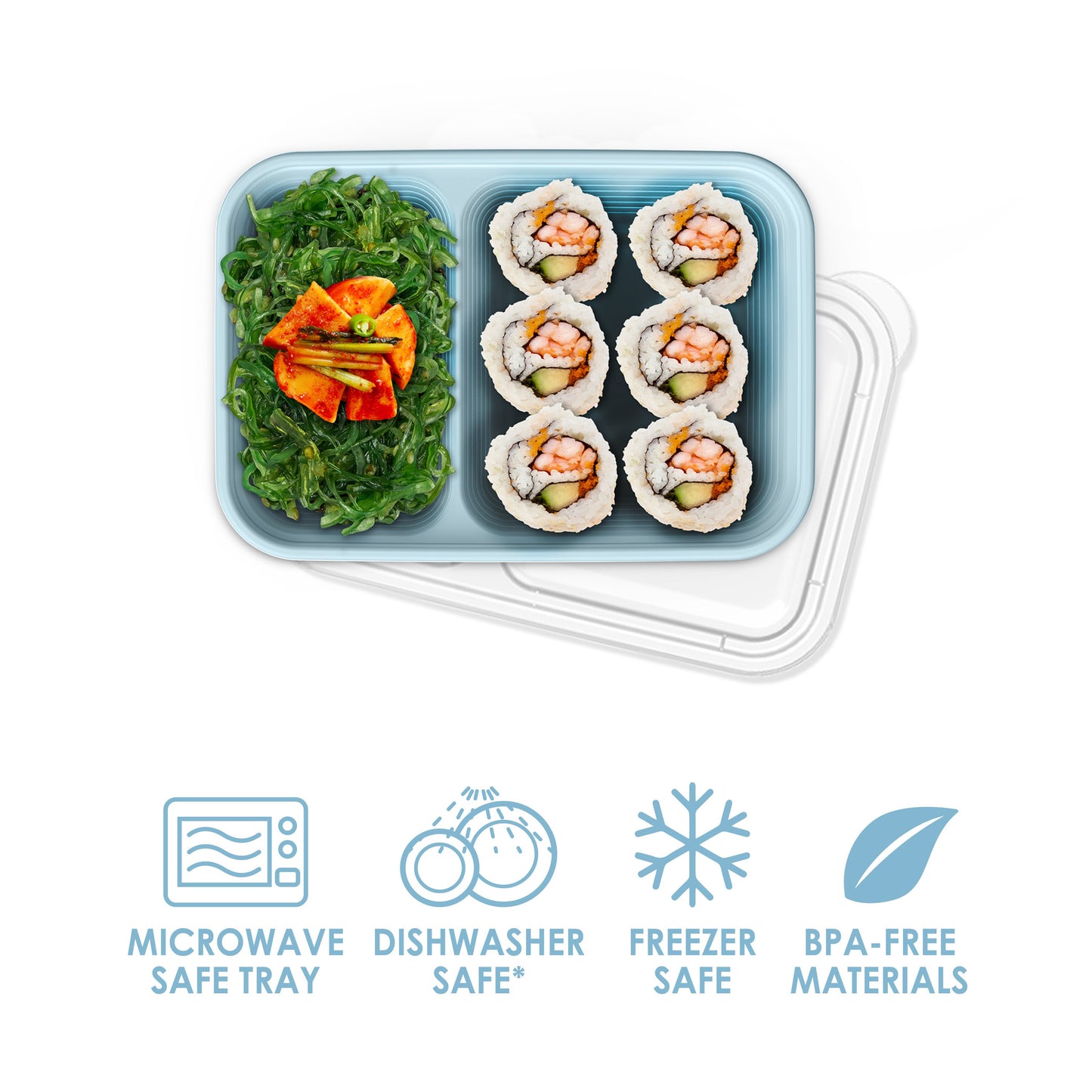 Bentgo Prep 2 Compartment Snack Container - Sky