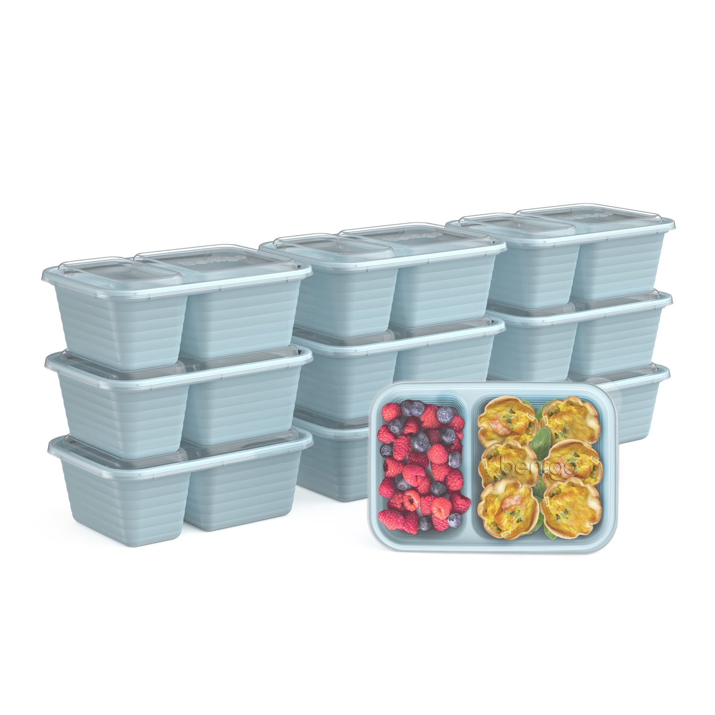 Bentgo Prep 2 Compartment Snack Container - Sky