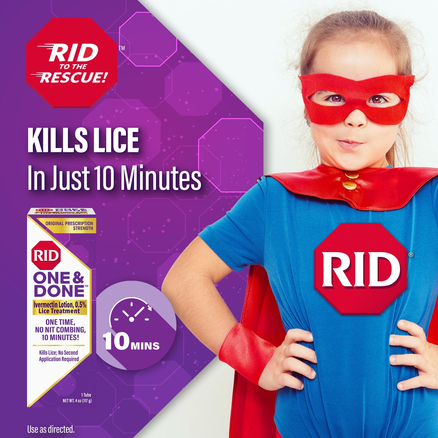 RID One & Done Ivermectin Lotion Lice Treatment