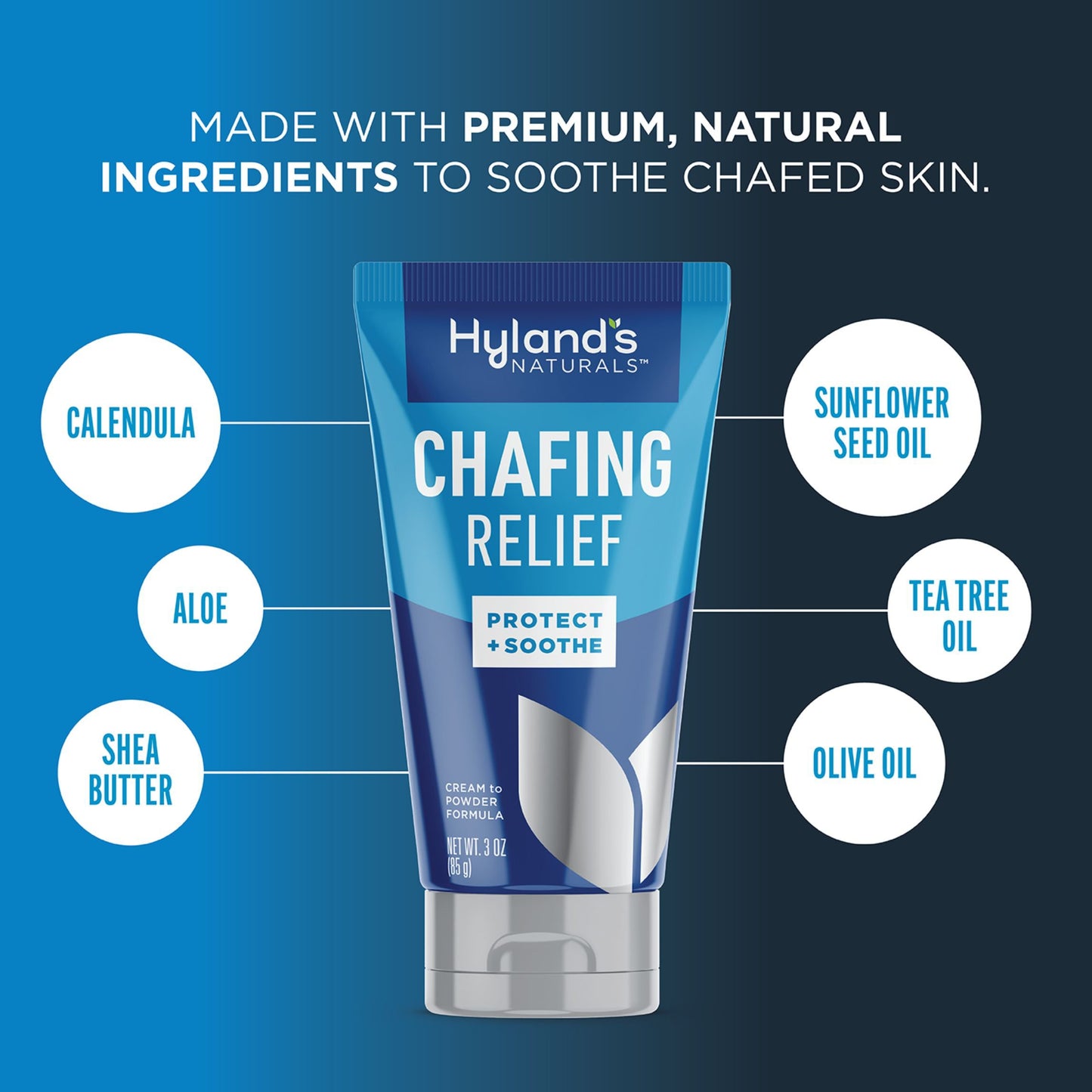 Hylands Naturals Chafing Relief Cream to Powder