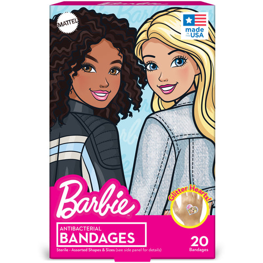 Barbie Antibacterial Bandages - Assorted Sizes