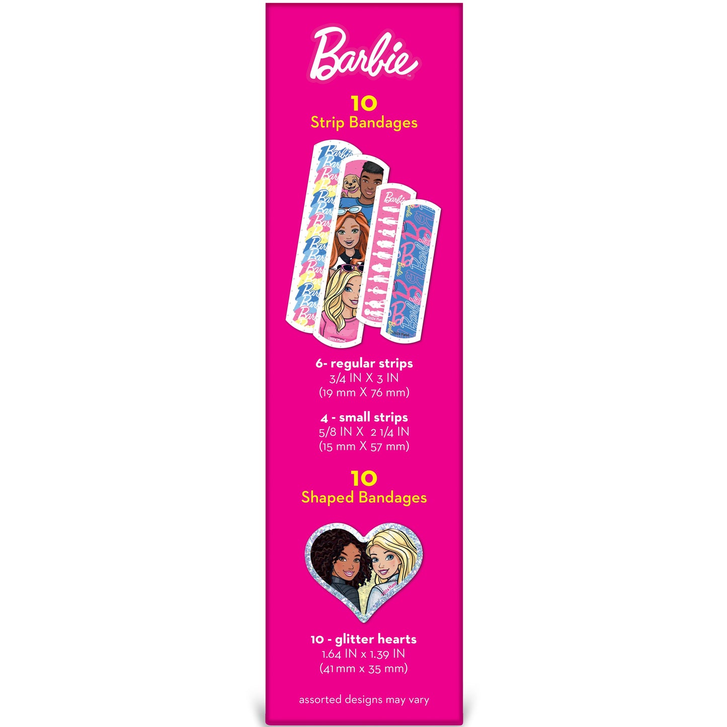 Barbie Antibacterial Bandages - Assorted Sizes