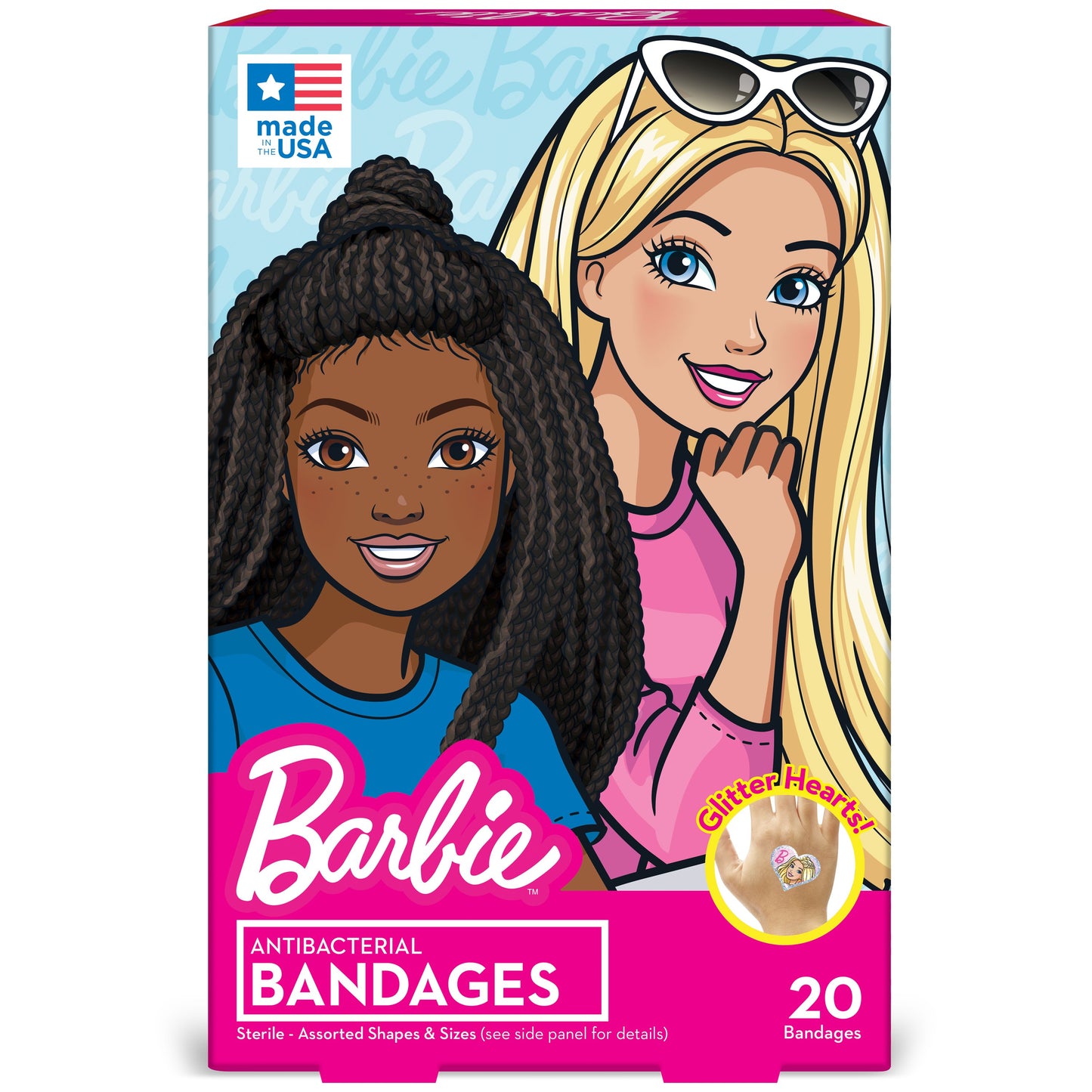 Barbie Antibacterial Bandages - Assorted Sizes