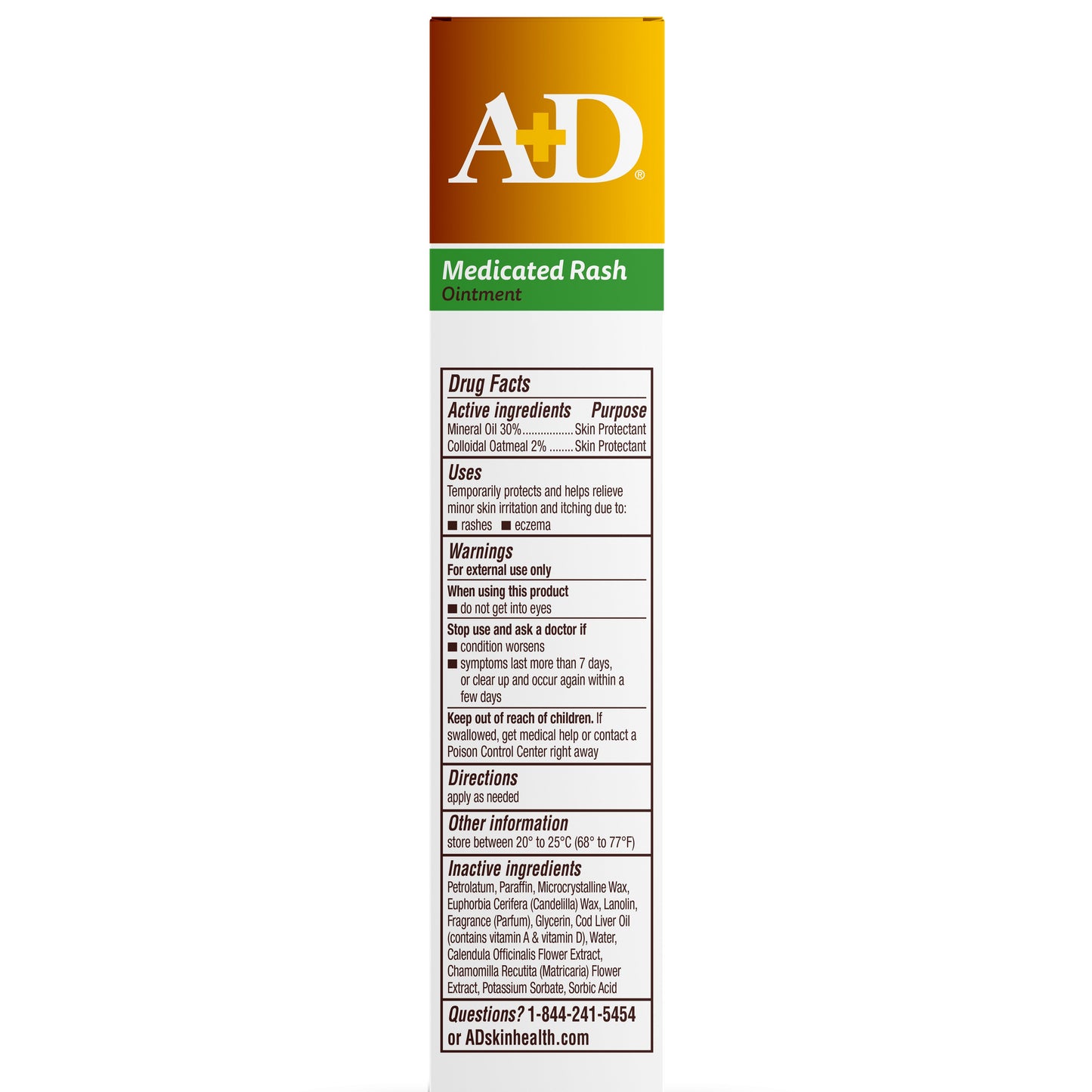 A+D Medicated Rash Ointment with Collodal Oatmeal & Eucalyptus