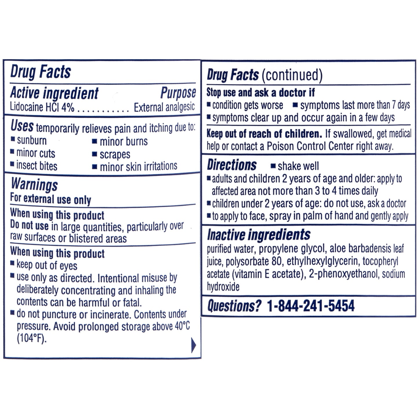Solarcaine Maximum Strength Burn & Pain Relief Spray with Lidocaine